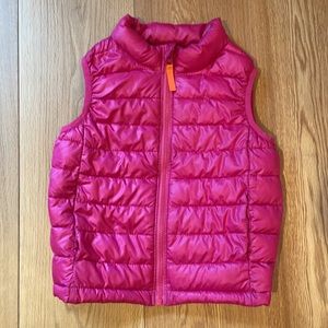 Puffy pink vest